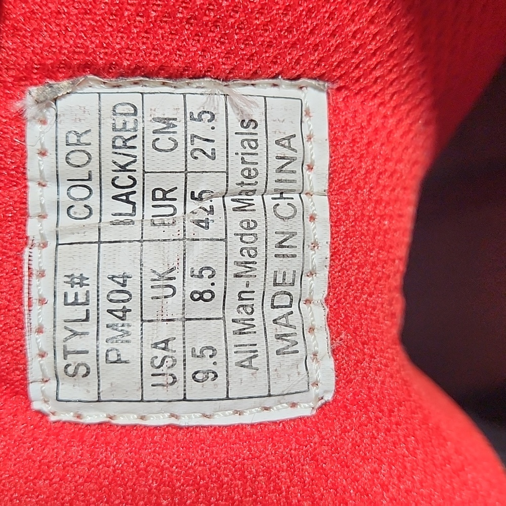 PARISH NATION Red Black Sneaker Boot 9.5 - Picture 13 of 14